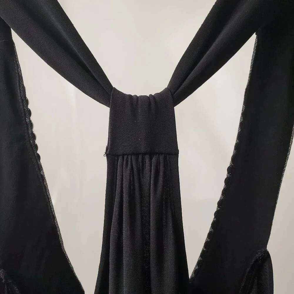 Sexy Plus Size Black Womens SleevelessTop - Picture 5 of 13